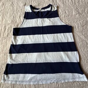 GAP Navy and White Striped Crew Tank